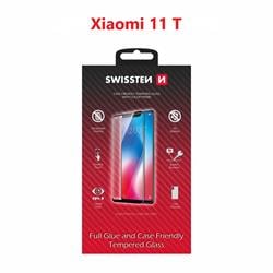 Swissten Sklo Full Glue, Color Frame, Case Friendly pro Xiaomi 11T, černé