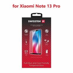 Swissten Sklo Full Glue, Color Frame, Case Friendly pro Xiaomi Note 13 Pro, černé