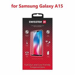 Swissten sklo Full Glue Galaxy A15, černé  