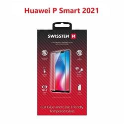 Swissten sklo Full Glue Huawei P Smart 2021, černé  