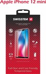 Swissten sklo Full Glue pre Apple iPhone 12 Mini, čierne