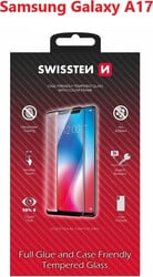Swissten sklo Full Glue pre Samsung Galaxy A17, čierne