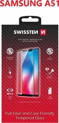 Swissten sklo Full Glue pre Samsung Galaxy A51, čierne