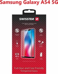 Swissten sklo Full Glue pre Samsung Galaxy A54, čierne
