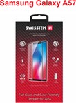 Swissten sklo Full Glue pre Samsung Galaxy A57, čierne 