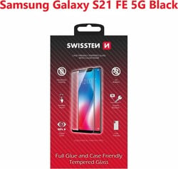 Swissten sklo Full Glue pre Samsung Galaxy S21 FE, čierne