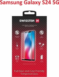 Swissten sklo Full Glue pre Samsung Galaxy S24, čierne