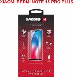 Swissten sklo Full Glue Red pre Xiaomi Mi Note 15 Pro+, čierne