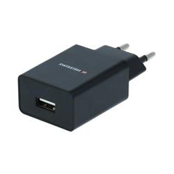 SWISSTEN Smart IC síťová nabíječka 1x USB 1A power + datový kabel USB / micro USB 1,2 m, černý