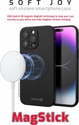 Swissten Soft Joy MagStick pre Apple iPhone 15 Plus, čierny