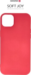 Swissten Soft Joy pre Apple iPhone 15 Plus, červené