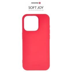 Swissten Soft Joy Pro iPhone 15 Pro, červené