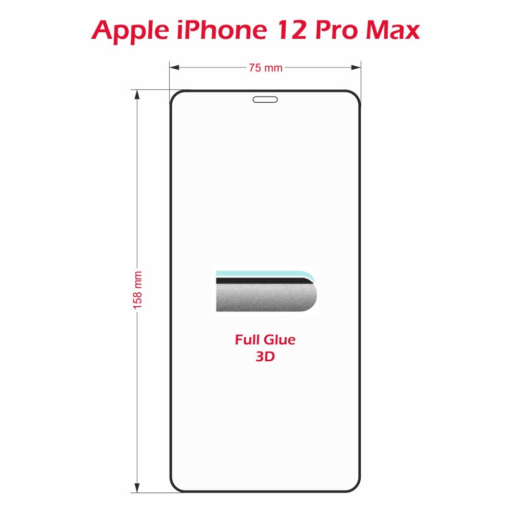 Swissten Ultra Durable 3D pre Apple iPhone 12 Pro Max Black - čierne 64701866