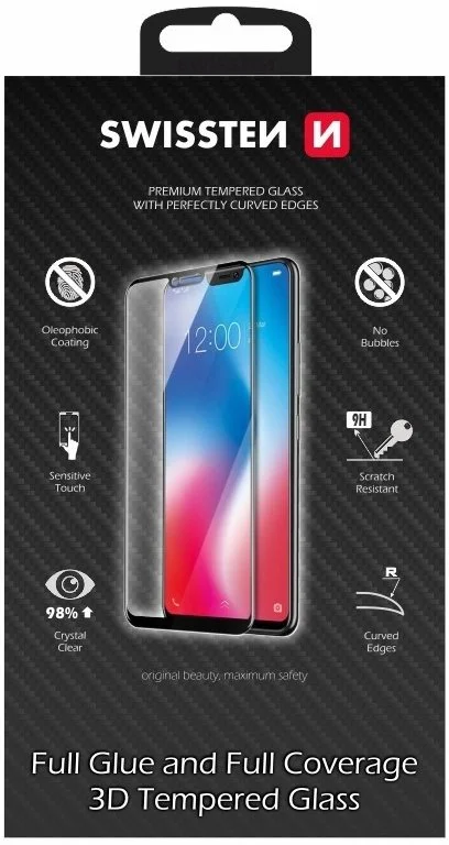 Swissten Ultra Durable 3D pre Samsung A525F Galaxy A52 Black - čierne 64701880