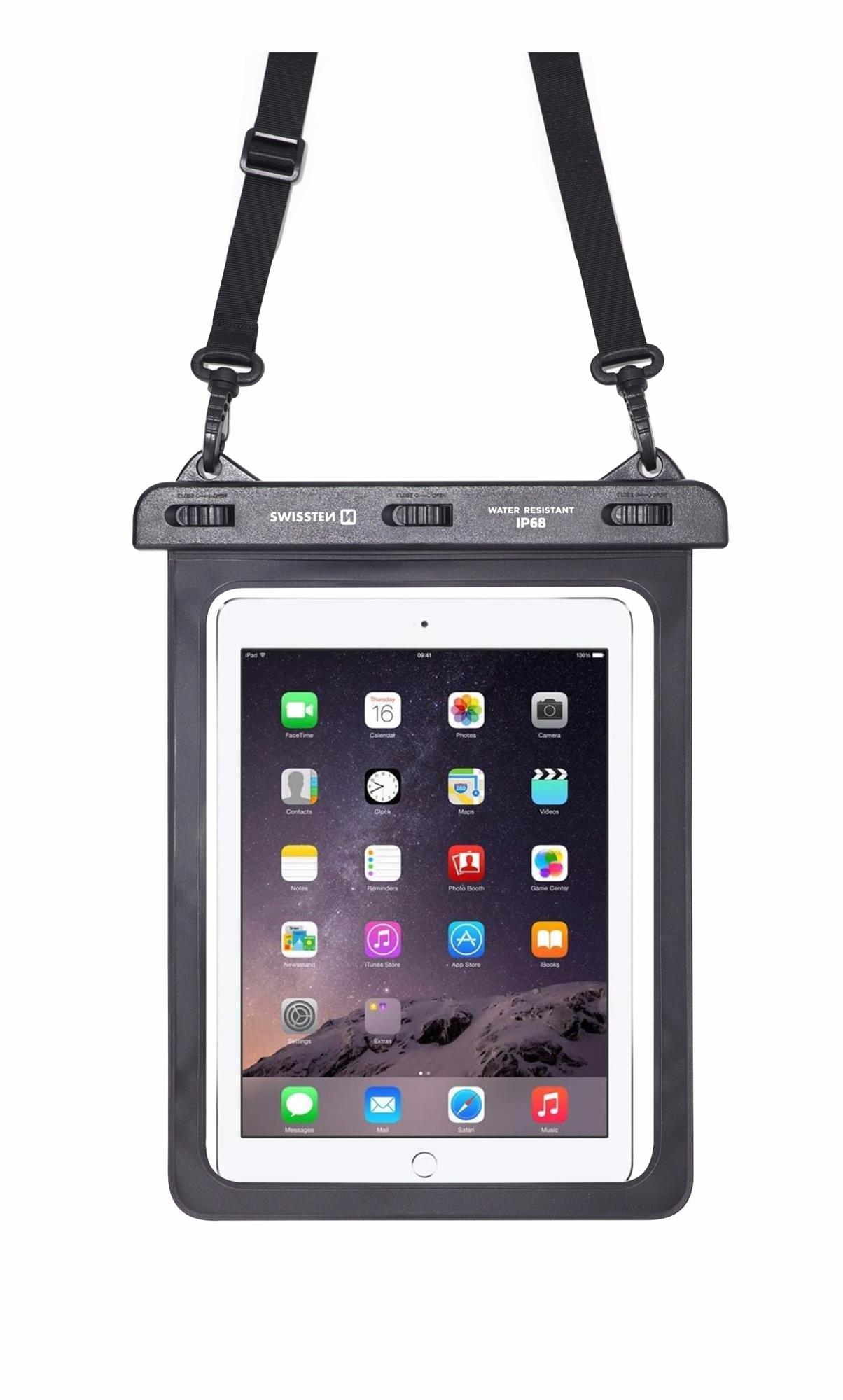 Swissten vodotěsné pouzdro pro tablet 11", černé