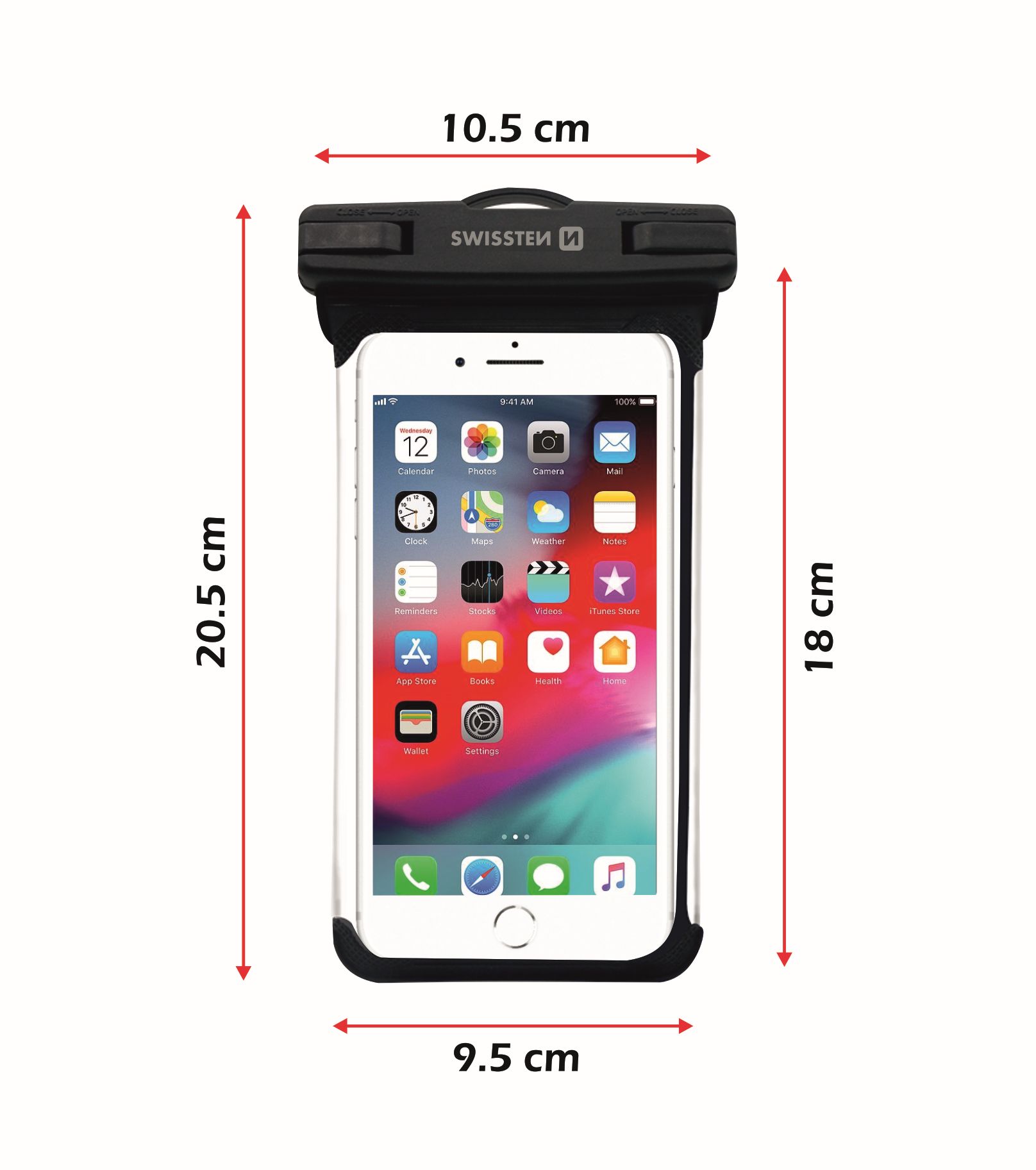 Swissten Waterproof, černé