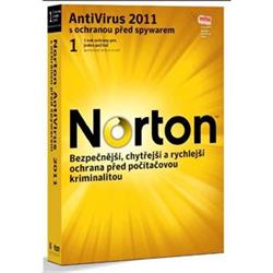 SYMANTEC NORTON ANTIVIRUS 2011 ENG 1 USER 3PC (1 rok)