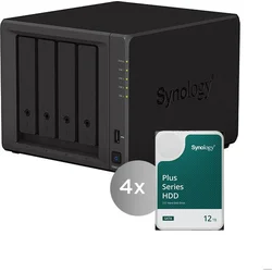 Synology DS923+ DiskStation včetně 4ks HDD 12TB (HAT3300-12T), CPU R1600, RAM 4GB, 2x GLAN, 1x eSATA