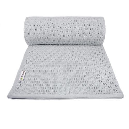 T-TOMI Pletená deka SUMMER Grey