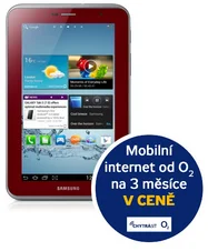 Tablet SAMSUNG Galaxy Tab2 P3100, 7", 8 GB, 3G + Wi-Fi, garnet red