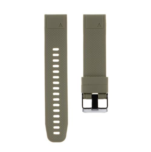 Tactical 818 Silikonový Řemínek pro Garmin Fenix 5S/6S/7S QuickFit 20mm Army Green - zelený