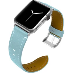 Tactical Color kožený řemínek pro Apple Watch 1/2/3 42mm Blue - modrý
