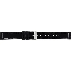 Tactical Color kožený řemínek pro Samsung Gear 46mm Black - černý