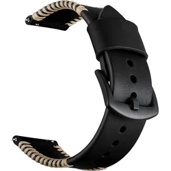 Tactical Cowhide kožený řemínek pro Samsung Gear 42mm Black - černý