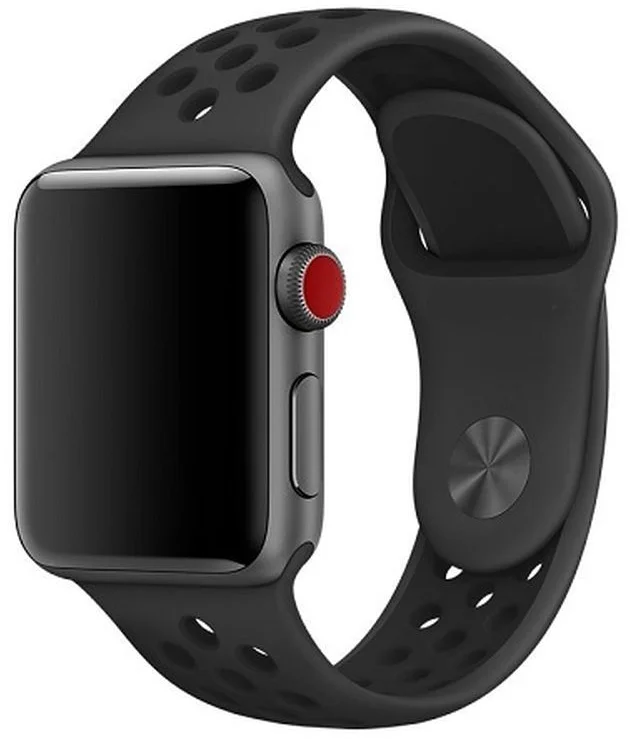 Tactical Double silikónový remienok pre Apple Watch 4 44mm Black - čierny 2445321