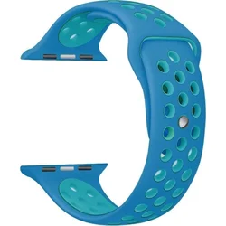 Tactical Double silikonový řemínek pro Samsung Gear 46mm Blue/Light Blue - modrý