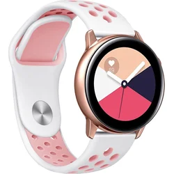 Tactical Double silikonový řemínek pro Samsung Gear S2 White/Pink - bílo růžový