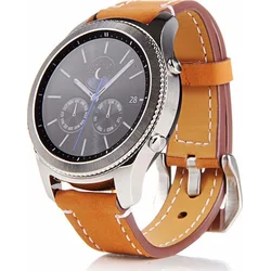 Tactical Genuine Kožený Pásek pro Samsung Gear 46mm Brown - hnědý