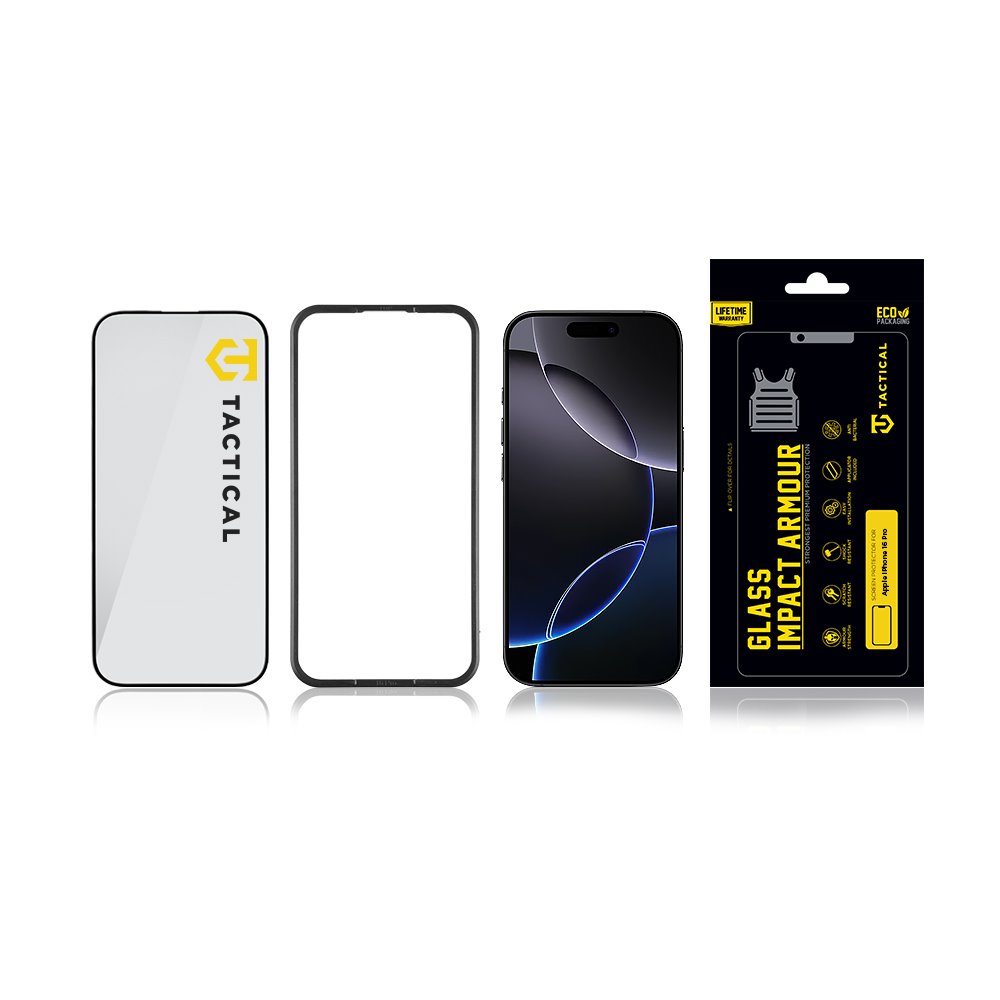Tactical Glass Impact Armour sklo pro Apple iPhone 16 Pro/17