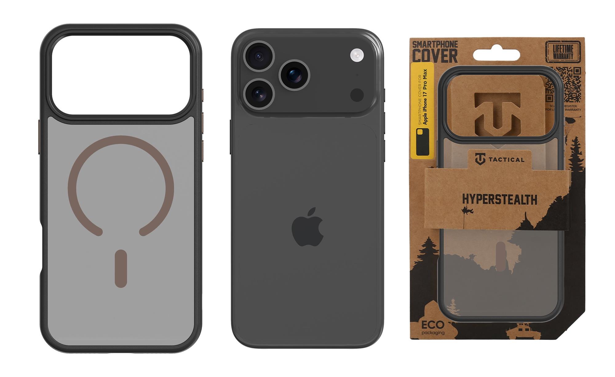 Tactical MagForce Hyperstealth 2.0 pro iPhone 17 Pro Max Black/Moucha Moose