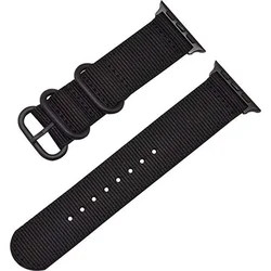 Tactical nylonový řemínek pro Apple Watch 1/2/3 42mm Black - černý