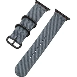 Tactical nylonový řemínek pro Apple Watch 4 44mm Grey - šedý