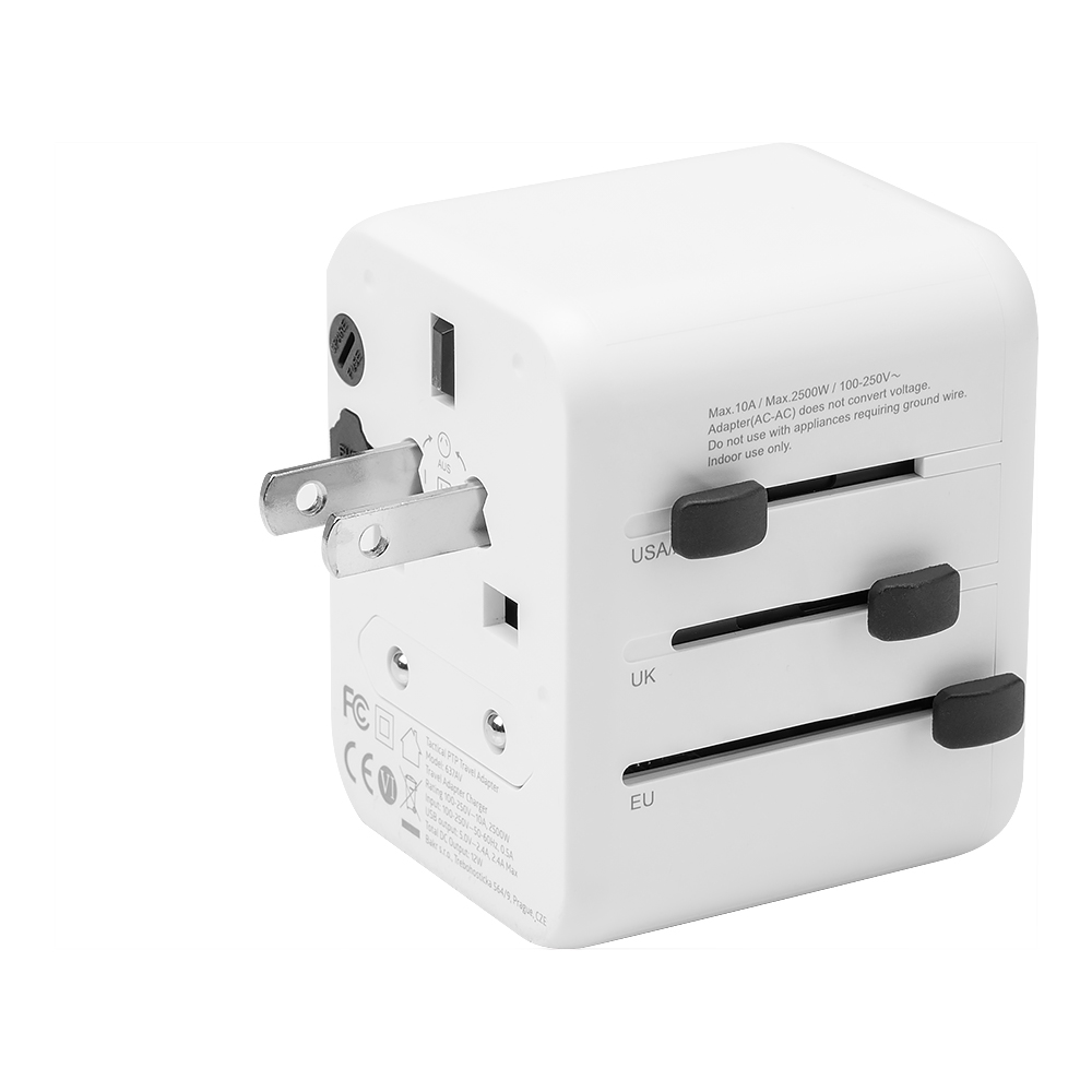 Tactical PTP Travel Adapter bílý