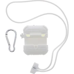 Tactical silikonové pouzdro vč. Karabiny pro Apple Airpods White - bílý