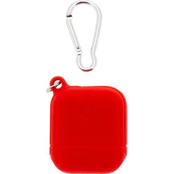 Tactical Smooth silikonové pouzdro vč. Karabiny pro Apple Airpods Red - červený
