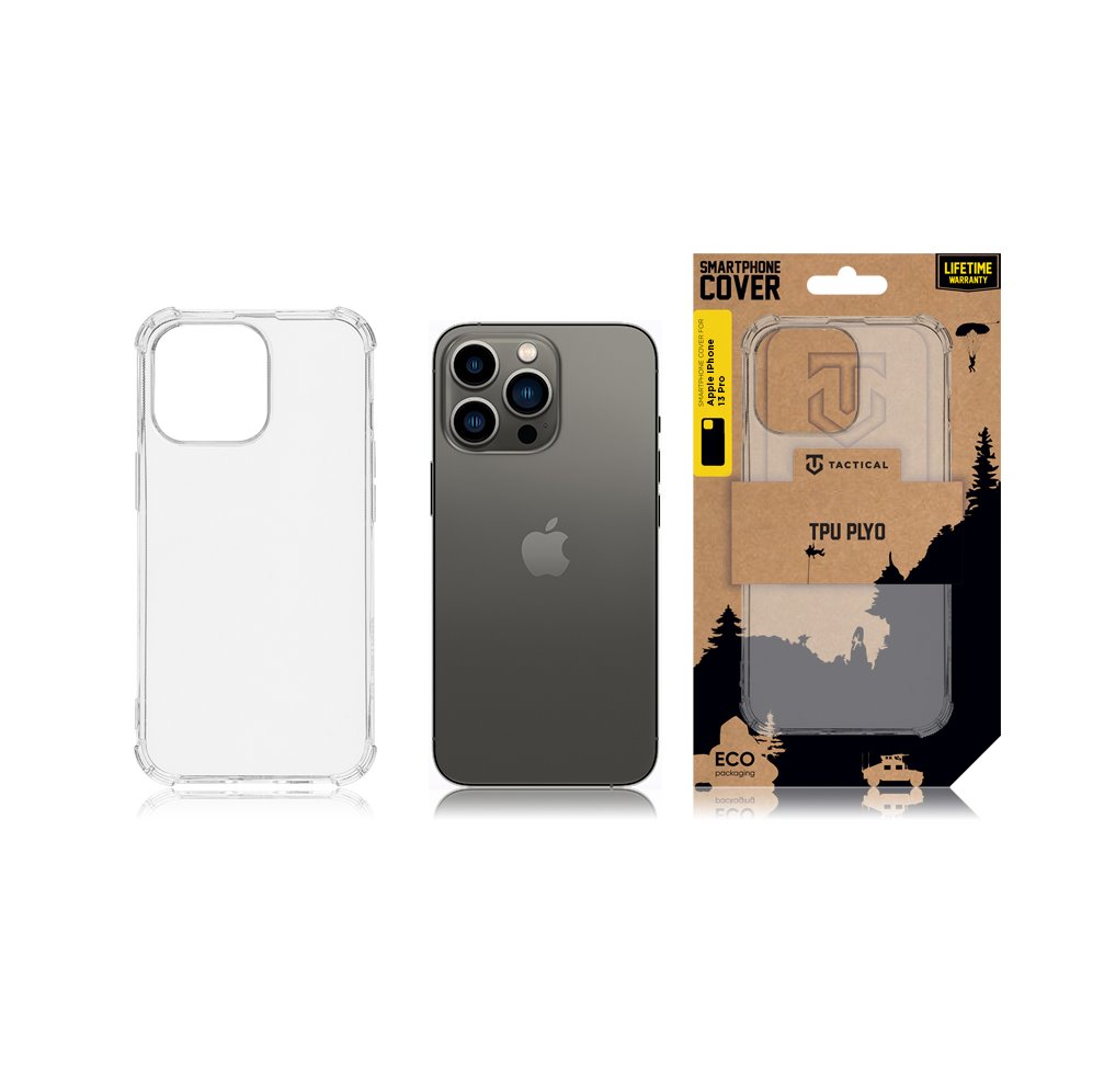 Tactical TPU Plyo Kryt pro Apple iPhone 13 Pro Transparent