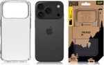 Taktické TPU puzdro Plyo pre Apple iPhone 17 Pro/18 Pro – priehľadné