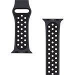 Taktický 839 dvojitý silikónový remienok pre Apple Watch 1/2/3/4/5/6/7/8/9/SE 38/40/41 mm čierny
