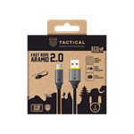 Taktický kábel Fast Rope Aramid 2.0 USB-A/USB-C 1m