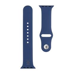 Taktický silikónový remienok 837 pre Apple Watch 1/2/3/4/5/6/7/8/9/SE 38/40/41 mm námornícka modrá
