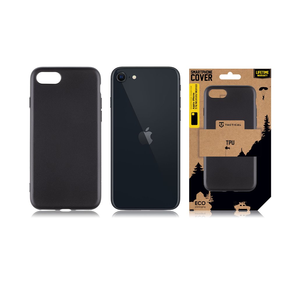 Taktický TPU kryt pre Apple iPhone 7/8/SE2020/SE2022 Black