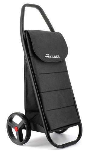 Taška na kolieskach Rolser Com Tweed Polar Black Tube, čierna