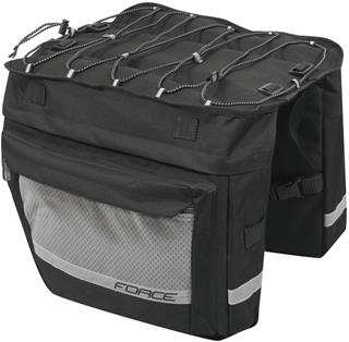 taška na nosič FORCE Noem 2x18L - čierna 896356
