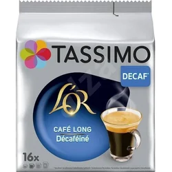 TASSIMO Kapsle pro nespresso Lungo Decaf - bezkofeinová, 16 ks