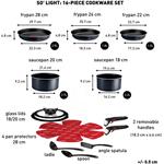 Tefal L7239642 INGENIO SO LIGHT sada 16 kusov