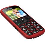 Telefon CPA Halo 21 Senior červený s nabíjecím stojánkem